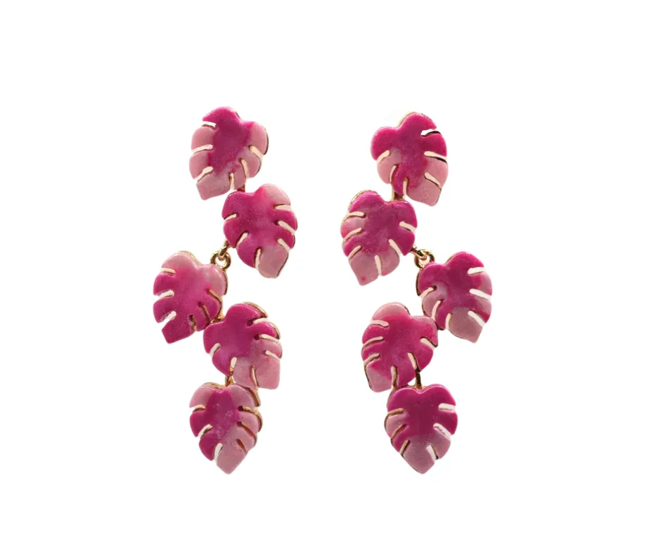 Split Leaf Earrings