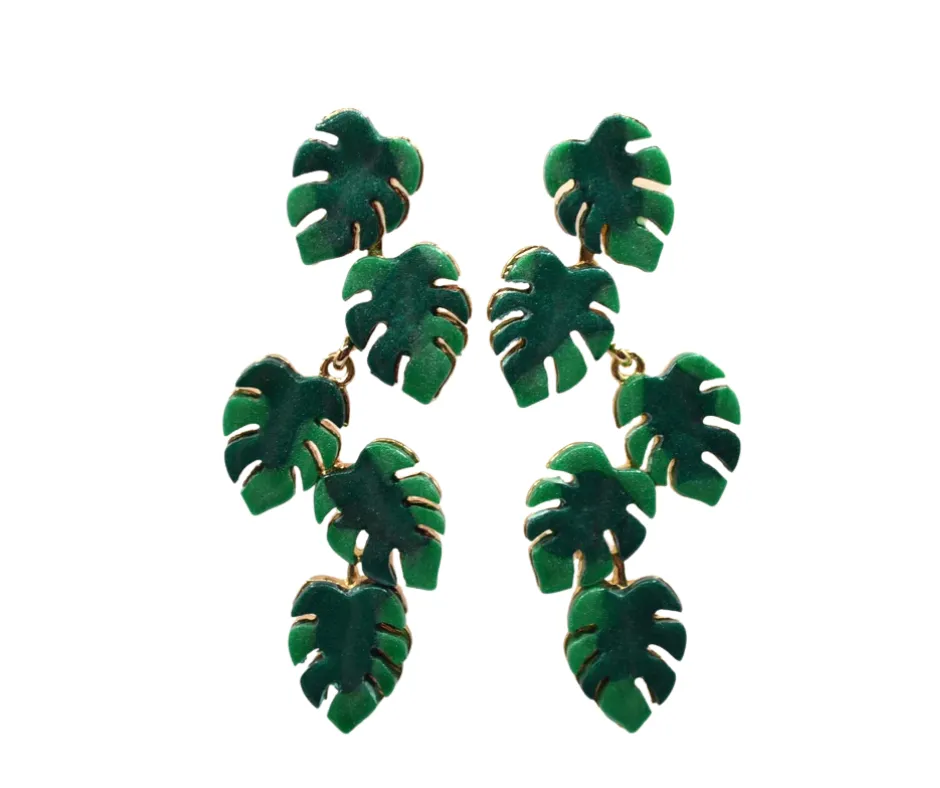 Split Leaf Earrings