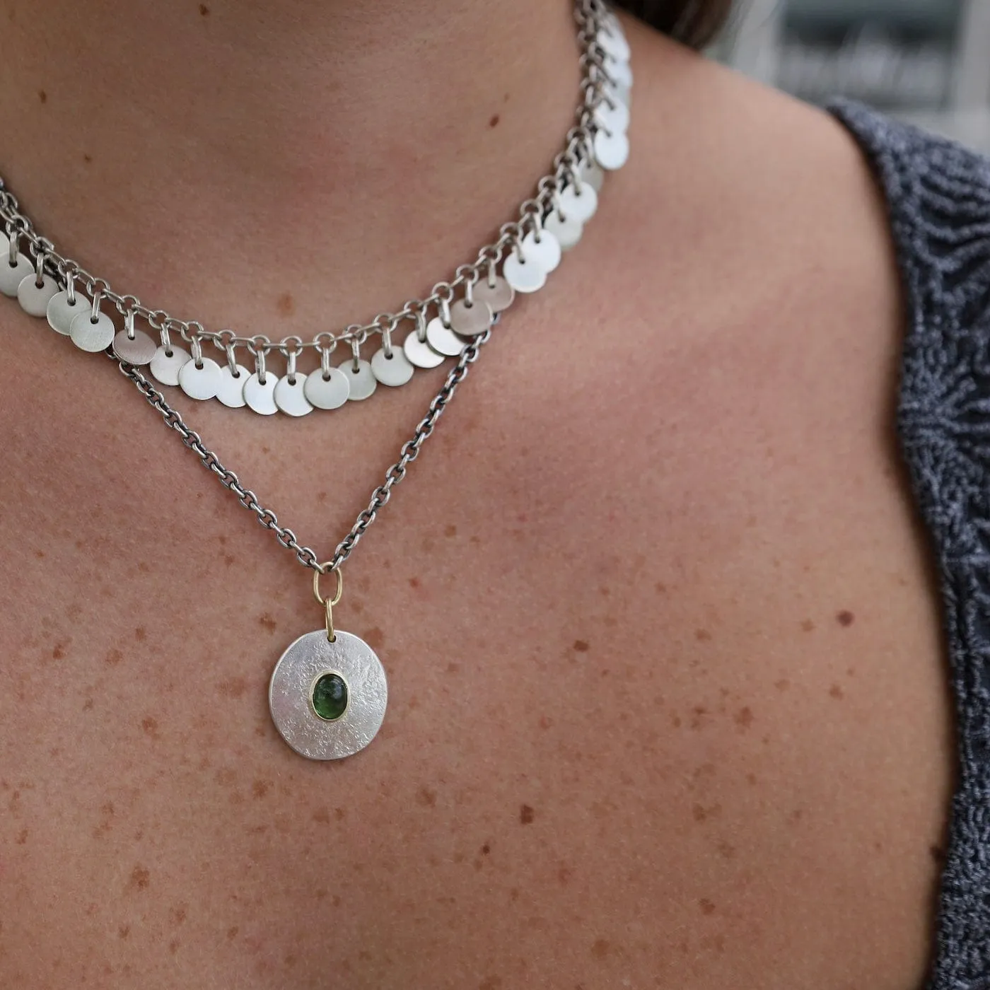 Sterling Silver Coin Necklace