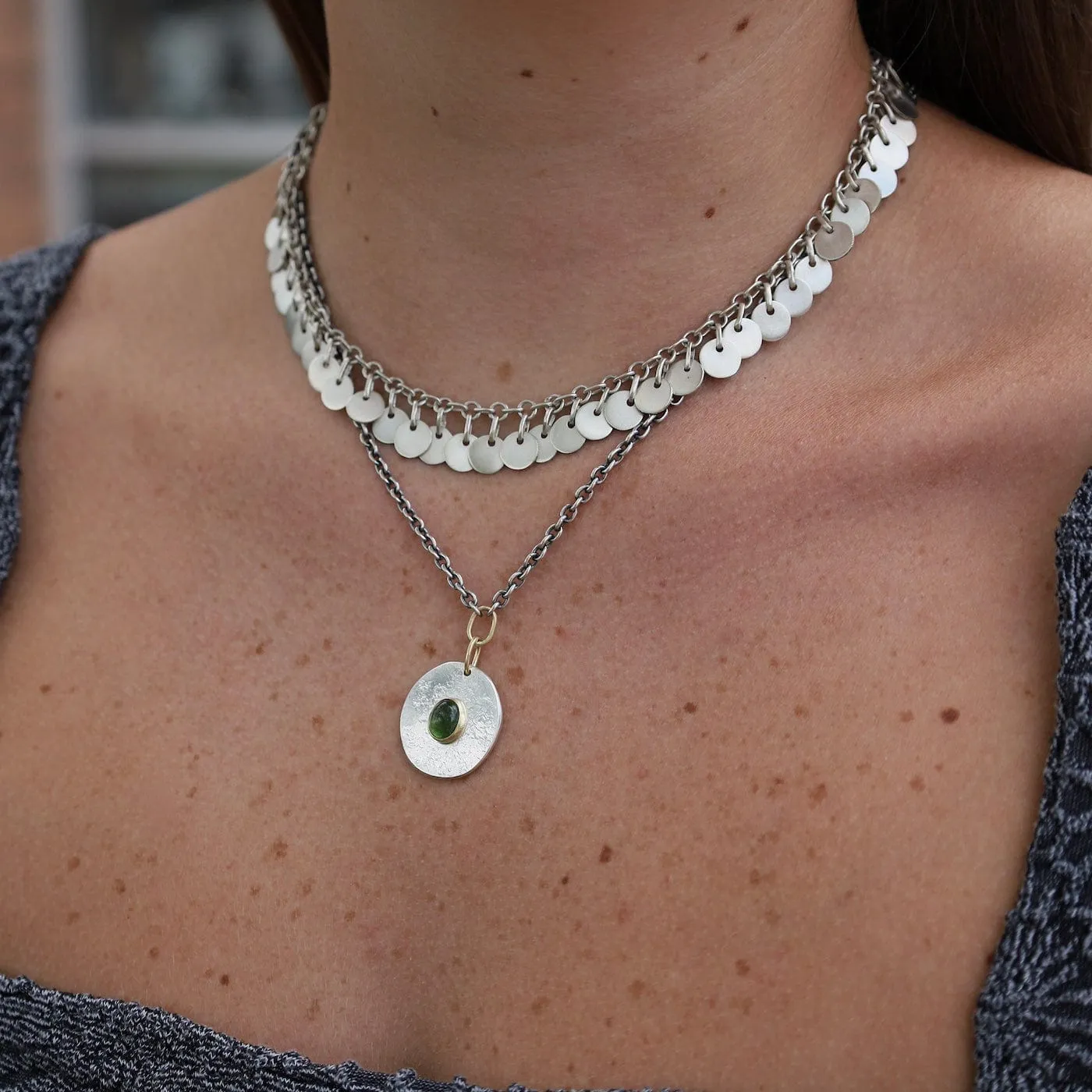 Sterling Silver Coin Necklace