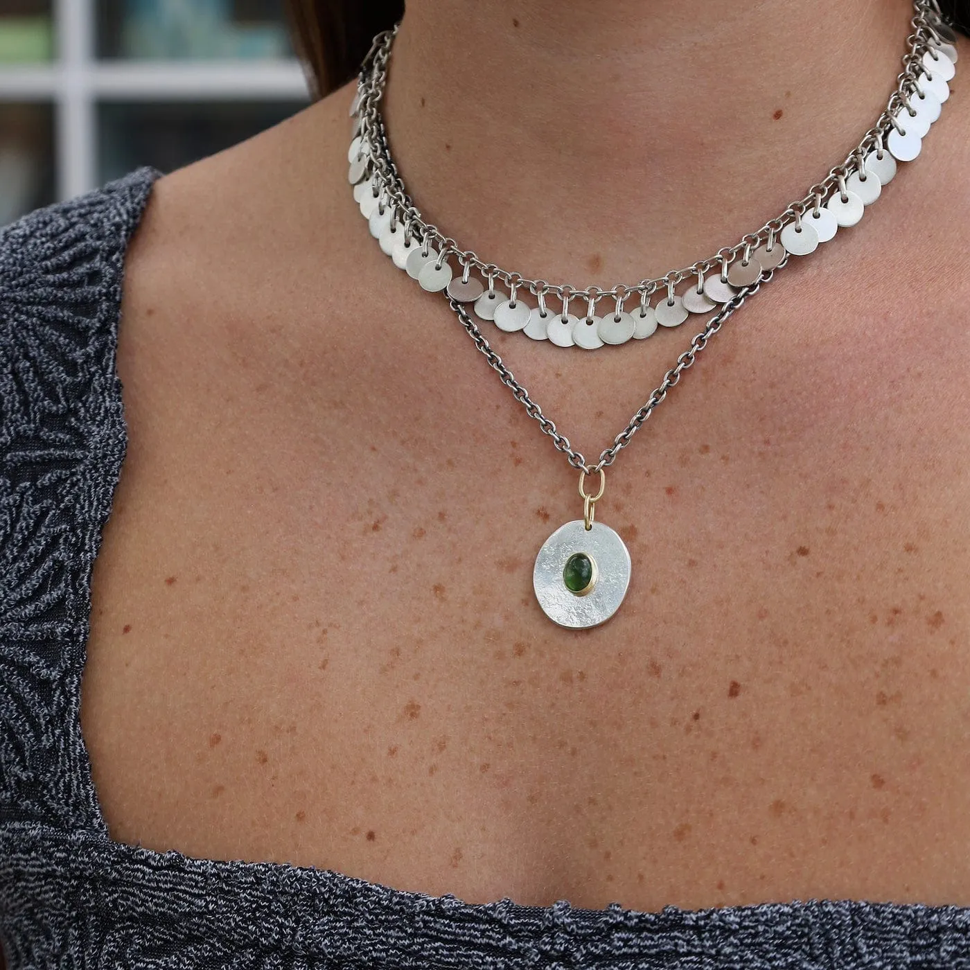 Sterling Silver Coin Necklace