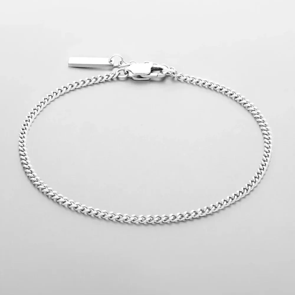 Stylish Men's Cuban Chain Bracelet – Waterproof, No Color Loss, Trendy Fashion Accessory