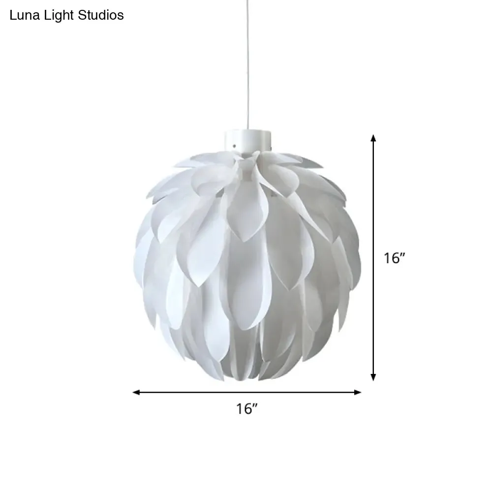 Stylish Minimalist White Artichoke Pendant Ceiling Light