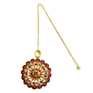 Sun Mandala Semi Precious Stone Necklace