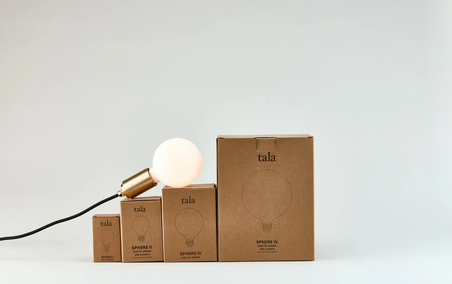 Tala Sphere V Light Bulb 8W E27 Matte Porcelain