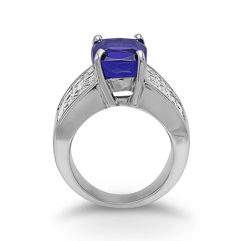 Tanzanite Diamond Ring