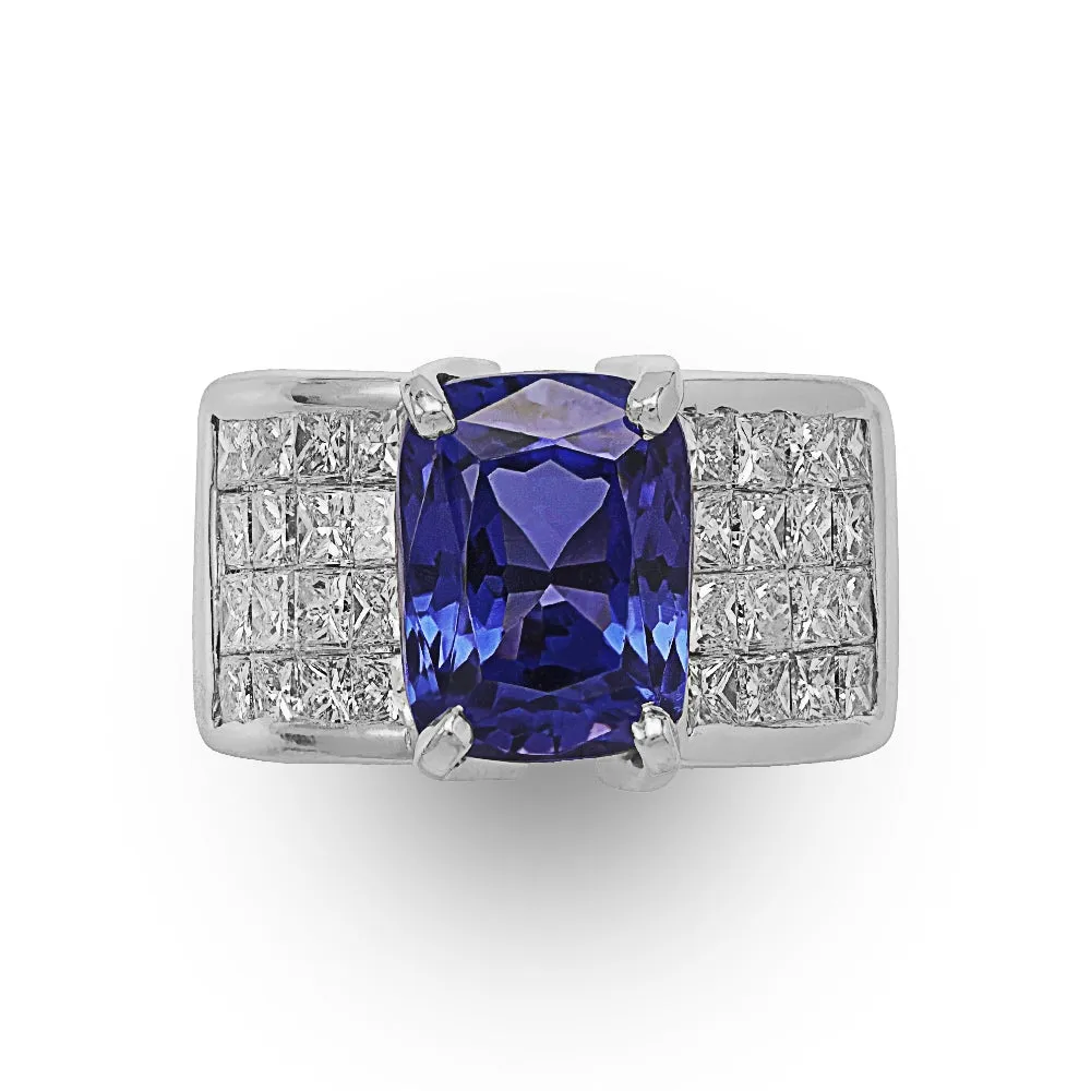 Tanzanite Diamond Ring