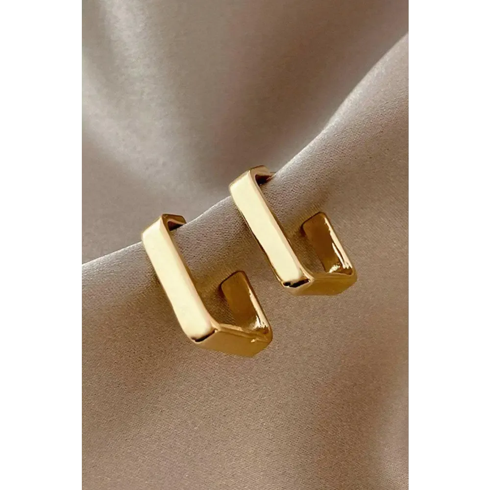 Timeless Elegance in Luxury Gold-Plated Alloy Earrings for Women