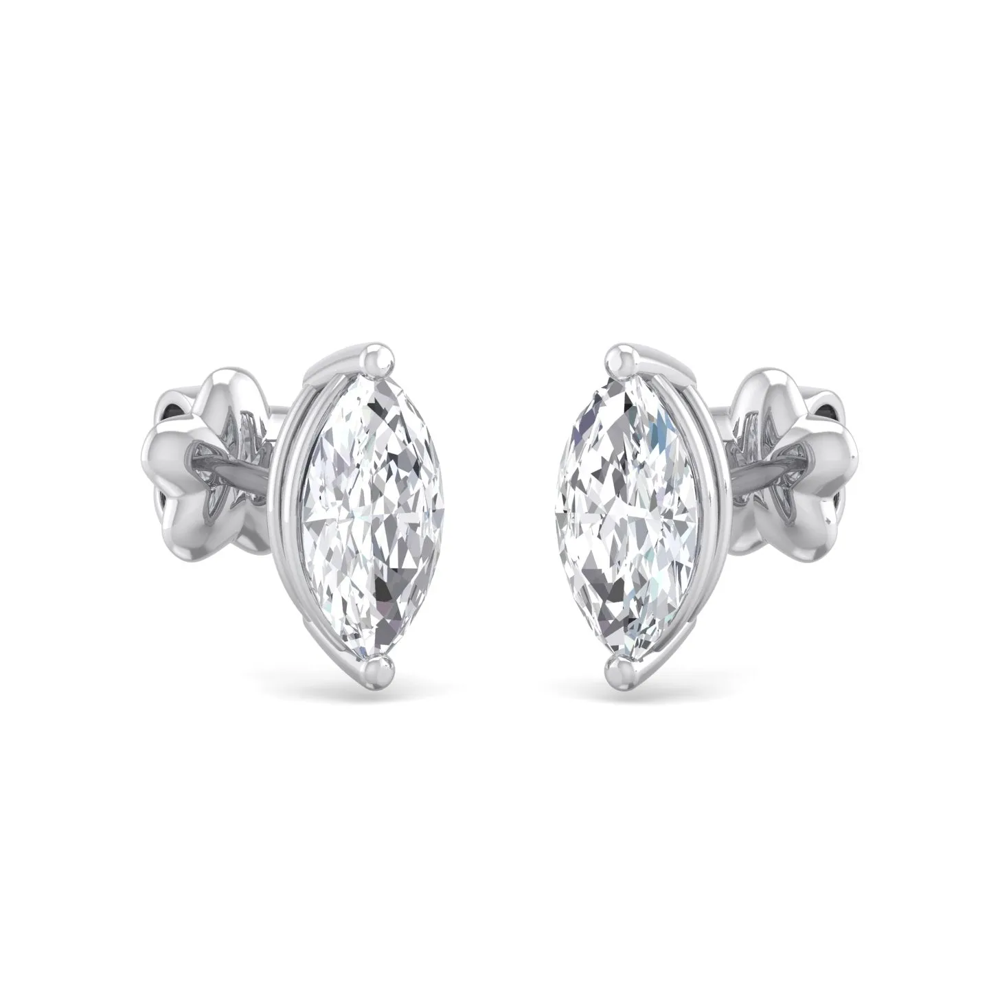 Timeless Marquise Lab Grown Diamond Stud Earrings