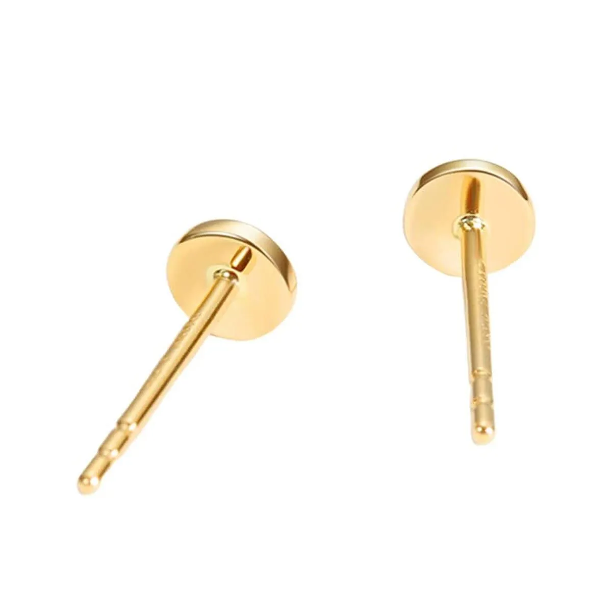 Tiny Dot 14K Yellow Gold Stud Earrings