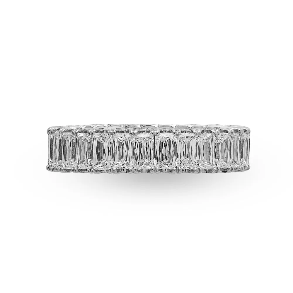 Triple Cut Baguettes Eternity Band, 2.97 Carats Total Weight