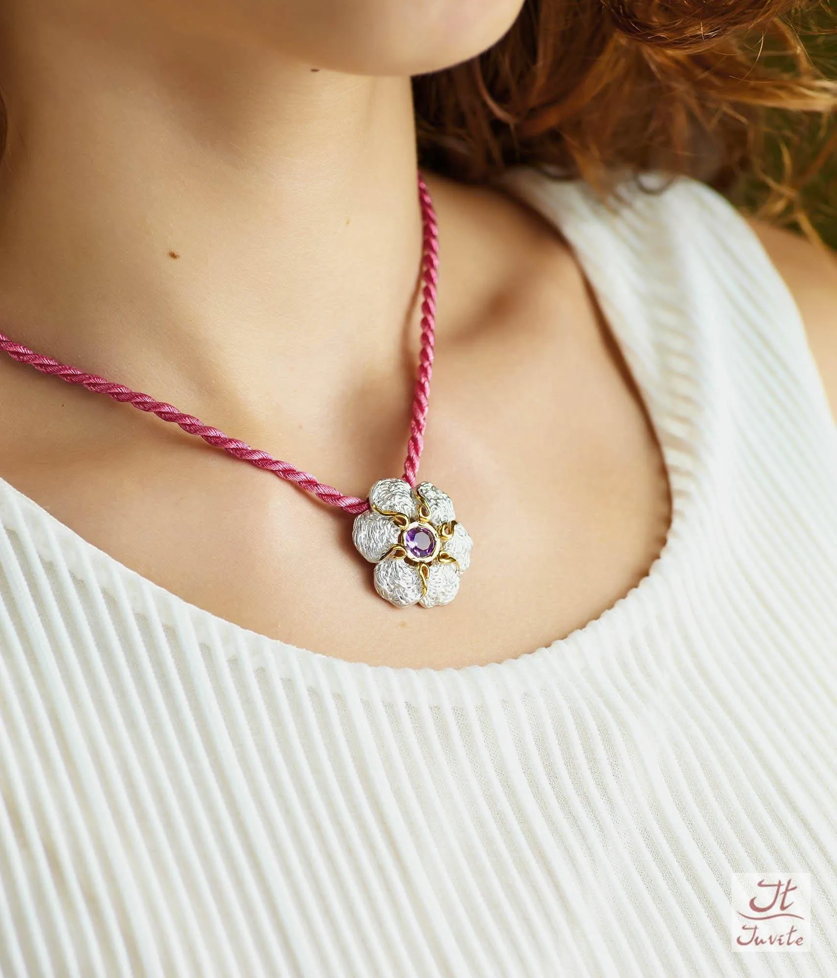 Utopia Flower Sterling Silver Pendant